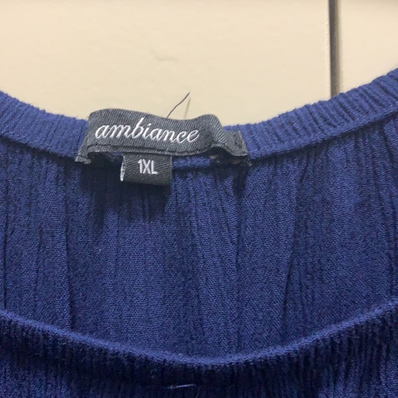 Ambiance Blue Romper Size 1XL - Picture 6 of 12